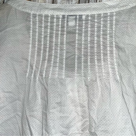 American Eagle White Polka Dot Pocket Blouse - Picture 5 of 6